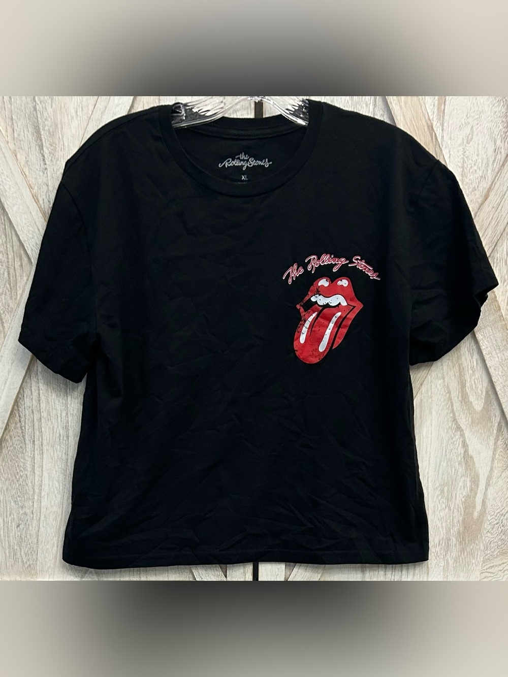 Rolling Stones 2023 Bravados Spiral Tongue Graphic Tee Black Woman’s XL